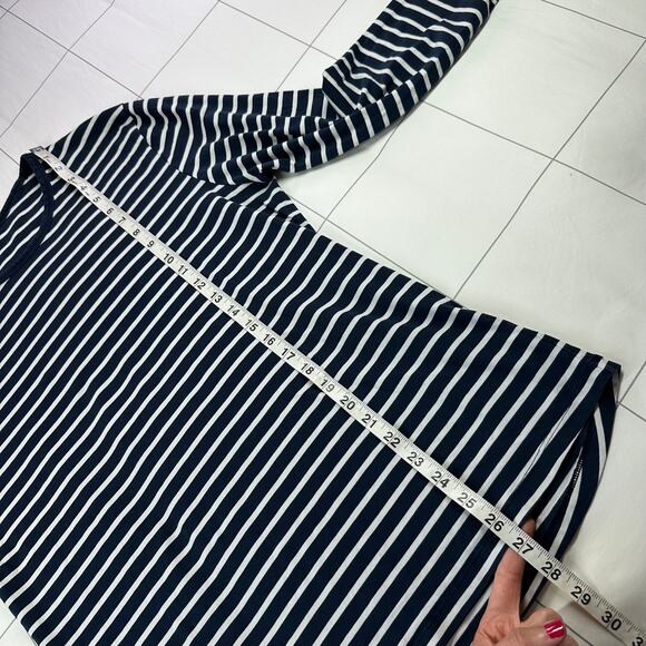 Lululemon Shirt Mens Small Blue White Striped 5 Year Basic Long Sleeve Casual - Picture 5 of 5